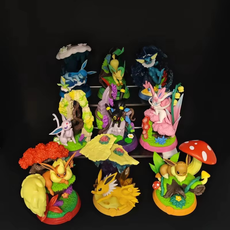 TAKARA TOMY Pokémon Pikachu Eevee Figurenset, Sammlermodell - Bild 2