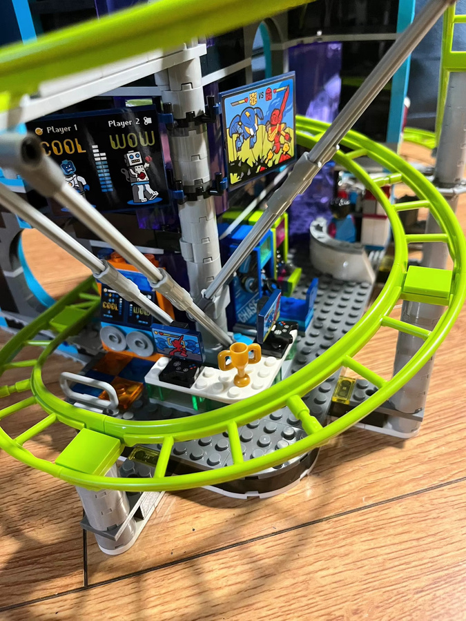 Roboter Welt Achterbahn Vergnügungspark, Bausteine, Weltraum - Bild 1