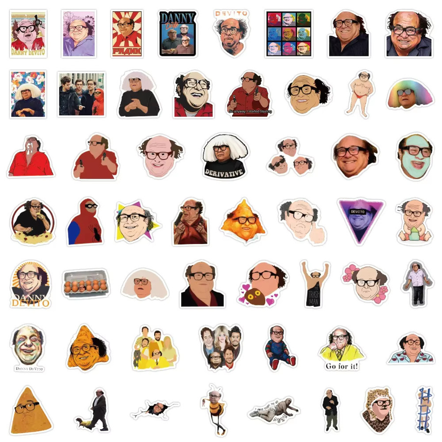 GOGOTU Danny Devito Cartoon Aufkleber, 50-teiliges Set - Bild 2