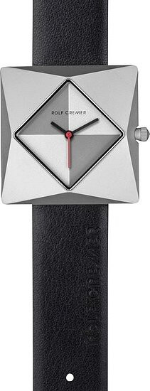 Rolf Cremer Damenuhr, Quarz, Edelstahl, 36 mm, Leder, Weiß-Grau - Bild 1