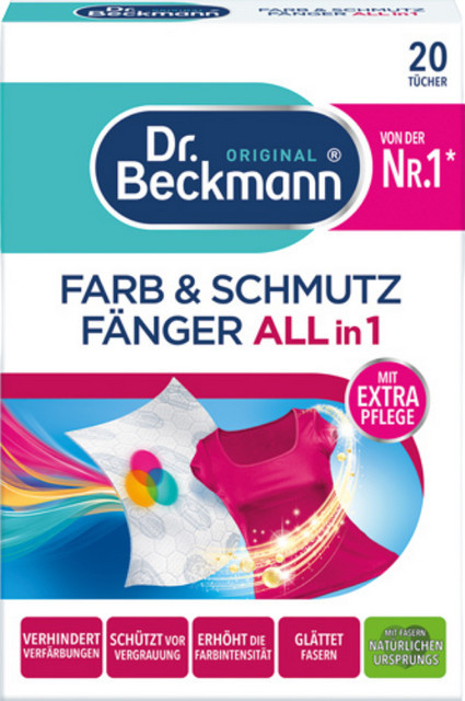 Dr. Beckmann Farb & Schmutzfänger All in 1 mit Extra-Pflege, 20 Stück, Multicolor - Bild 1
