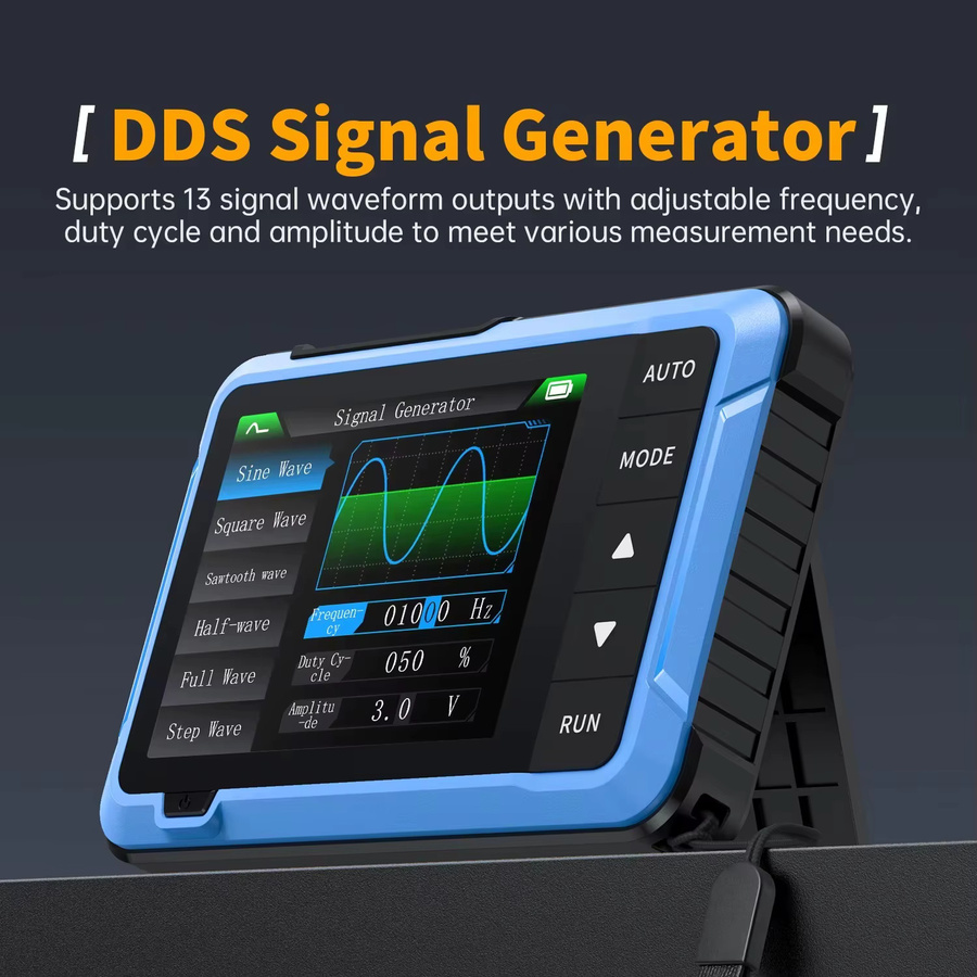 FNIRSI 2-in-1 Oszilloskop und Signalgenerator Blau für Elektronik-DIY und Kfz-Reparatur - Bild 2