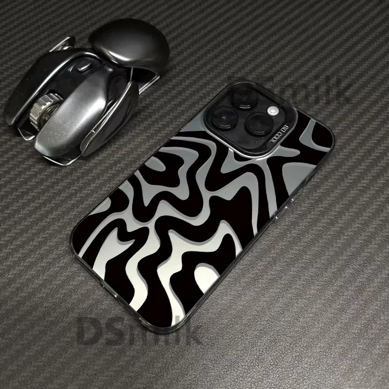 Ripple Imaging Plane Handyhülle mit Laser-Design aus Hard PC und TPU für iPhone 16 15 14 13 12 11 Pro Max und weitere Modelle, Mehrfarbig/Grün - Bild 1