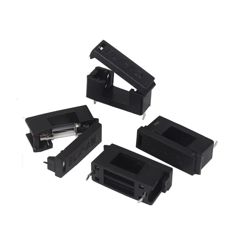 BLX-A Glas-Sicherungshalter für 5 x 20 mm Sicherungen, Schwarz, für Leiterplatten - Bild 2