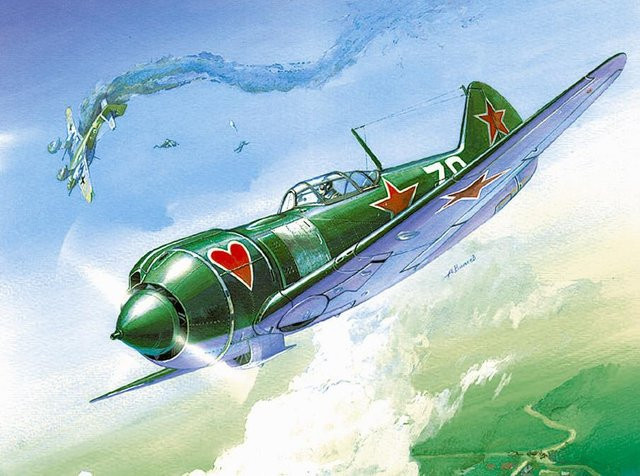 Zvezda Lavotchkin LA-5 FN Sov.Fighter, Modell, 1:72 - Bild 1