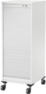 Schäfer Shop Genius Multimobil Rolladenunterschrank in Weiß mit Rollen und Schloss, B/T/H: 45 x 50 x 122 cm - Bild 1