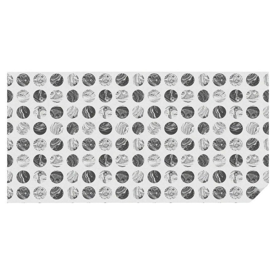 Tulup Buntglasfolie Marmor Eleganz in Weiß und Bunt, Blickdichte Fensterfolie mit abstraktem Motiv, Breite: 100 cm, Höhe: 200 cm - Bild 2