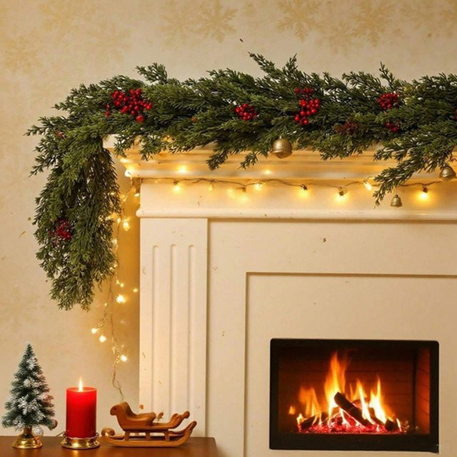 Künstliche Weinreben von XIAOYINMO in Grün zur Dekoration für Hochzeit, Weihnachten und Zuhause - Bild 1