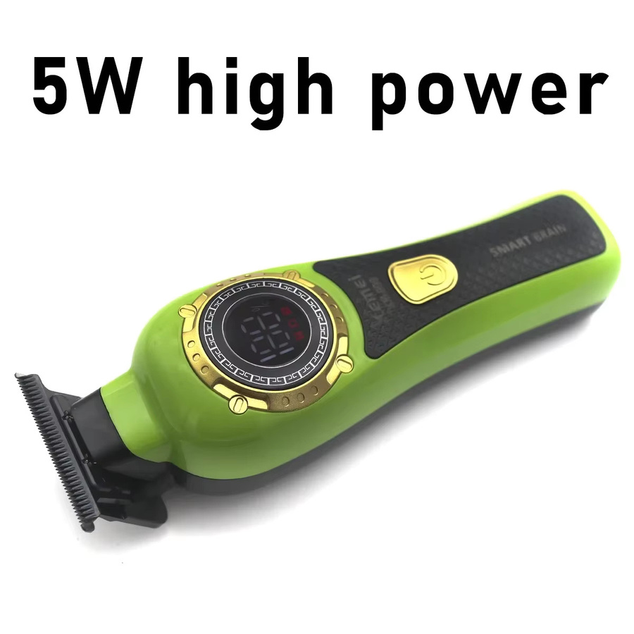 Kemei 999 Professioneller Herren-Haarschneider mit DLC T-Klinge, kabellos, USB, 2 Geschwindigkeiten, 7000 U/min, Zero Gapped - Bild 3