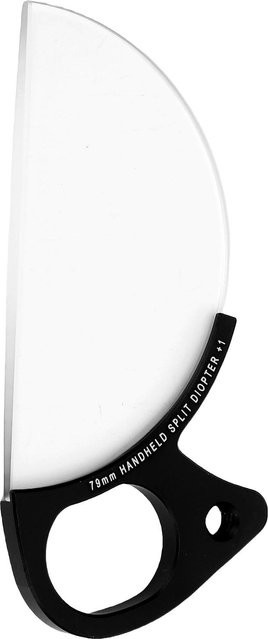 Shoemst Handheld Split Diopter Linsenfilter aus optischem Glas in Weiß für Fotografie, 79mm - Bild 1