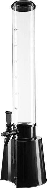 GOURMETmaxx Getränke-Tower XXL, transparent/schwarz, 3 l - Bild 1