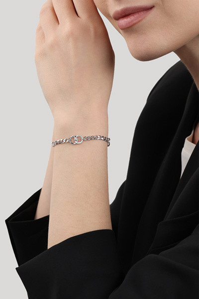 Joop! Armband mit Zirkonia-Anhänger, Silber, Damen - Bild 2