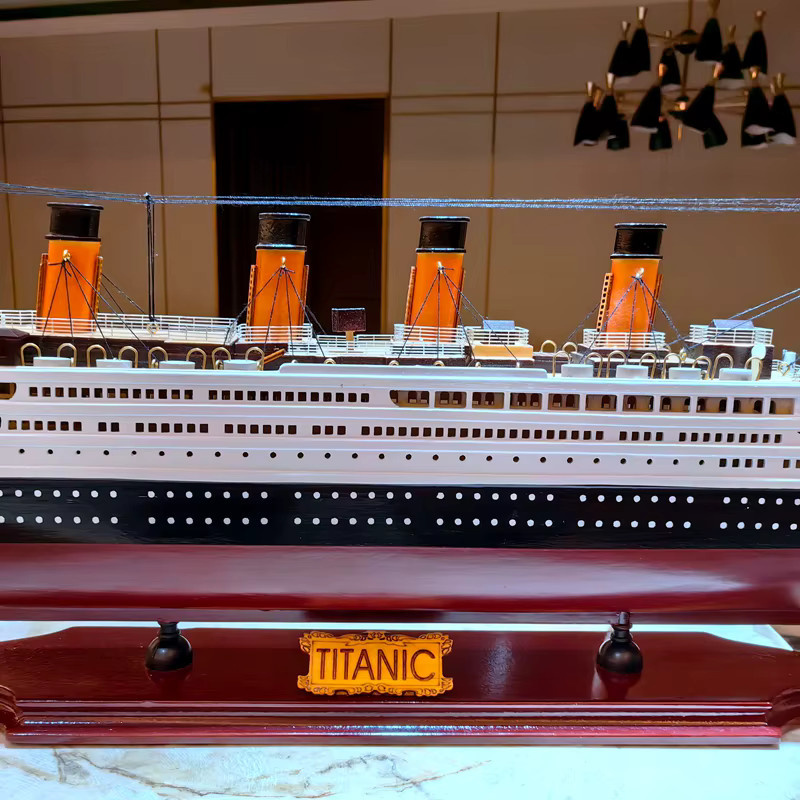 AT 99 MODEL Titanic-Kreuzfahrtschiff-Modell, Holz, 60 cm, statisches Modell - Bild 3