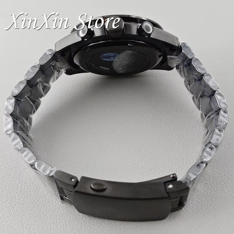 XINGHAN Chronograph, Edelstahl, Schwarz, 39,7 mm - Bild 4