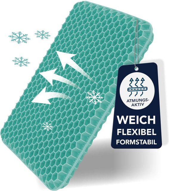 VITALmaxx Sitzkissen atmungsaktiv türkis B/T: 42 x 37 cm - Bild 1