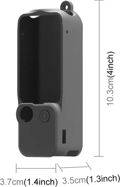 DJI Osmo Pocket 3 Silikonhülle in Schwarz mit weichem Linsenschutz und kratzfester Oberfläche - Bild 1