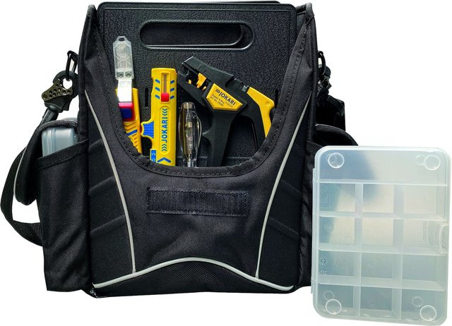 Jokari Azubitasche 4-teilig Werkzeugtasche in Schwarz - Bild 1