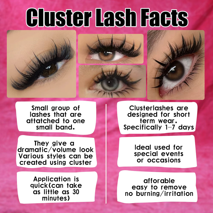 LAKANAKU Wimpern-Cluster-Set, Wispy Clusters, Unisex - Bild 5
