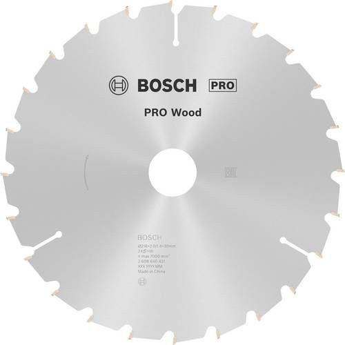 Bosch Optiline Kreissägeblatt Wood für Kapp- und Gehrungssägen, Hartmetall, Silber, Durchmesser: 216 mm, Bohrung: 30 mm, Breite: 2 mm, 24 Zähne - Bild 1