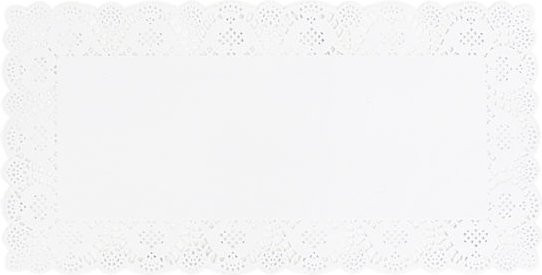 Schneider Tortenspitze aus Papier in Weiß, 100 Stück, B: 40 cm, L: 20 cm - Bild 1
