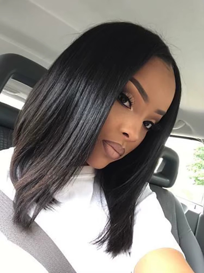 OYM HAIR Bob Perücke, kurz, glatt, Damen - Bild 5