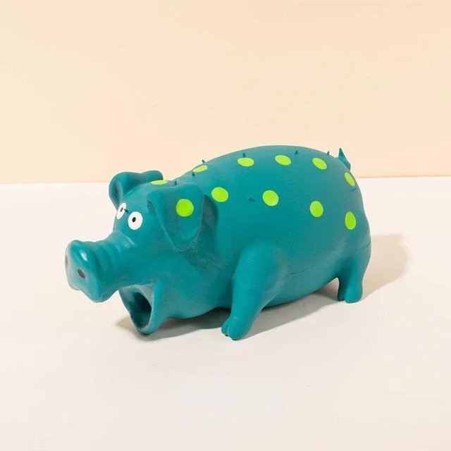BC Pet Supplies Quietsch-Hundespielzeug in Schweineform, Kauspielzeug, Latex - Bild 1