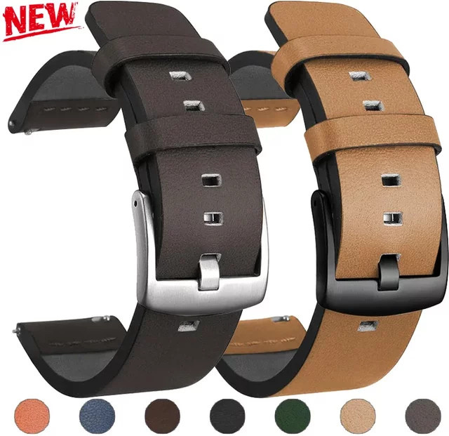 OAKCHARM Uhrenarmband Leder, Klassisch, Unisex - Bild 1