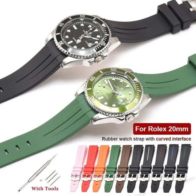 Aotelayer Uhrenarmband Silikon, Schwarz, Unisex - Bild 1