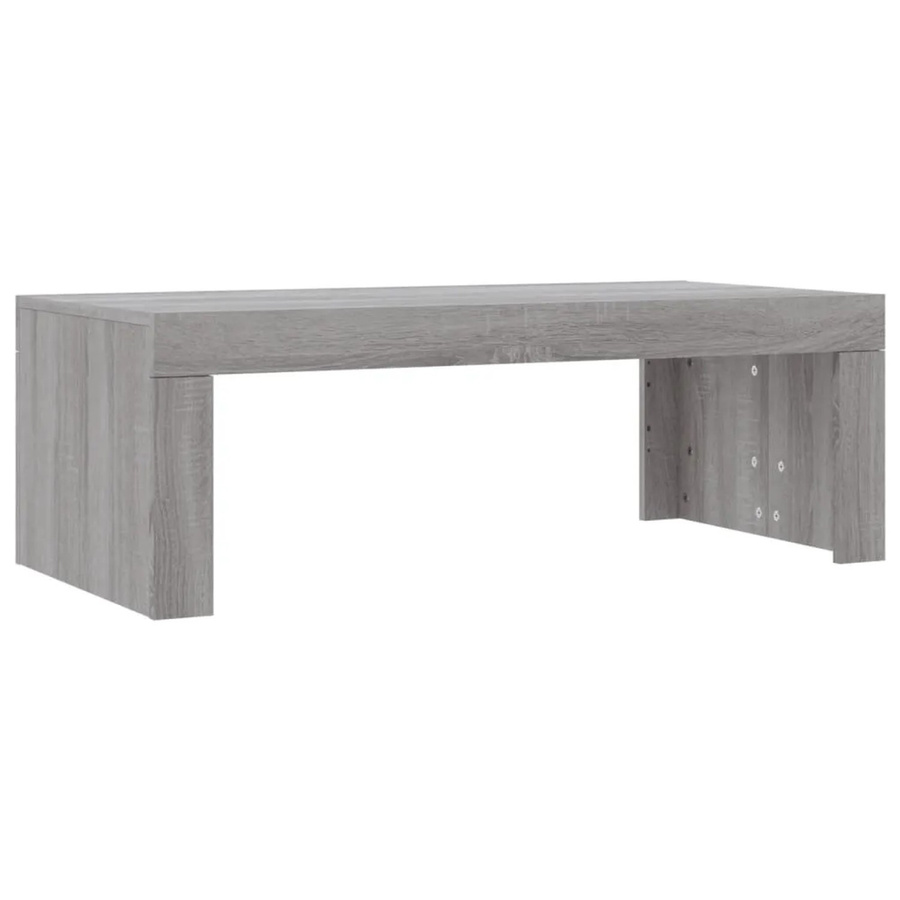 vidaXL Couchtisch modern in Grau Sonoma aus Holzwerkstoff, B/T/H: 102 x 50 x 36 cm - Bild 2