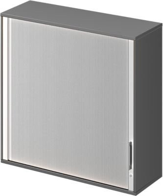 Schäfer Shop Genius Aufsatz-Querrolladenschrank TETRIS WOOD in Graphit mit 3 Fächern, B: 120 cm, T: 42,1 cm, H: 111 cm - Bild 1
