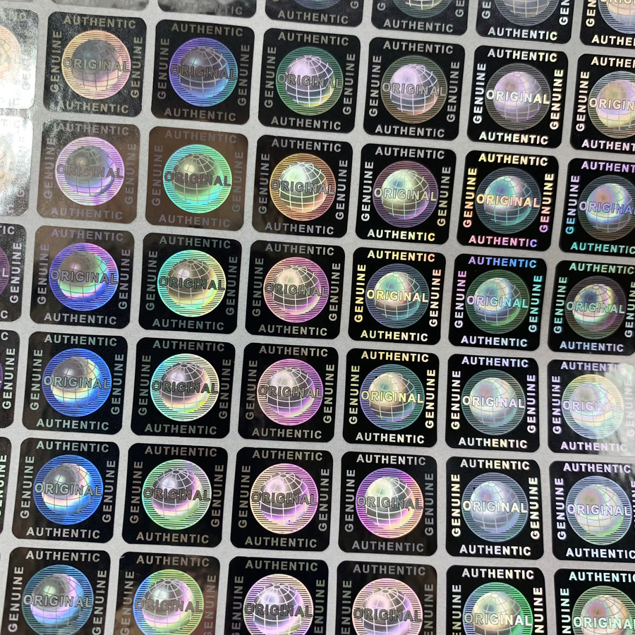 1000 Stück Hologramm-Aufkleber VOID Original Manipulationssichere Einweg-Etiketten in Silber mit Universelles Design für die Erde - Bild 4
