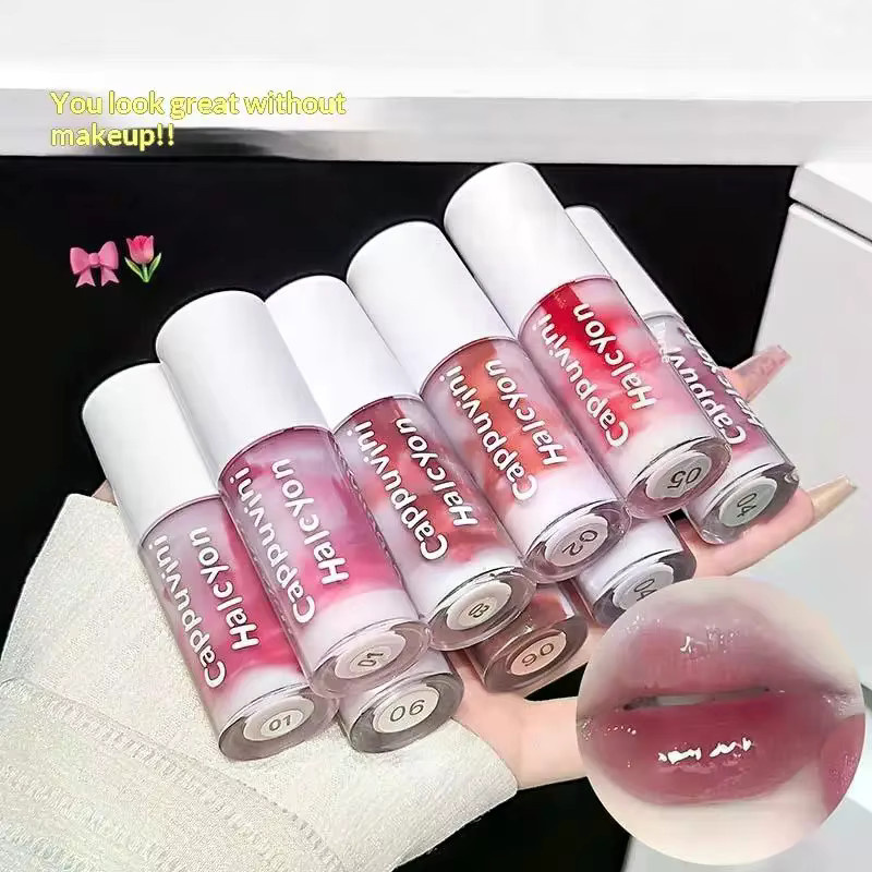Cappuvini Lip Gloss, 2-Farben, Lip Glaze Pendant Lip Tint - Bild 2