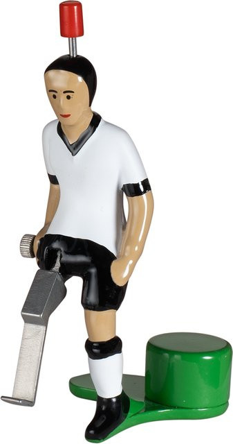 TIPP-KICK Deutschland Tischfußball Edelstahl Feinzink schwarz - Bild 1