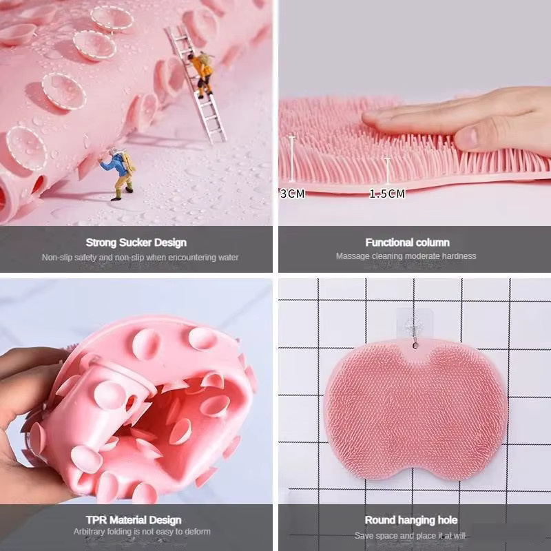Silikon Rückenpeeling Bürste, Körper- und Fußreiniger, Unisex - Bild 2