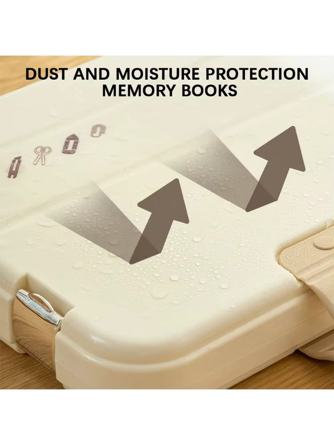A4 Kunststoff-Aktenmappe in Blau mit Verschlussgriff als wasserdichte Dokumententasche und tragbare Box - Bild 2
