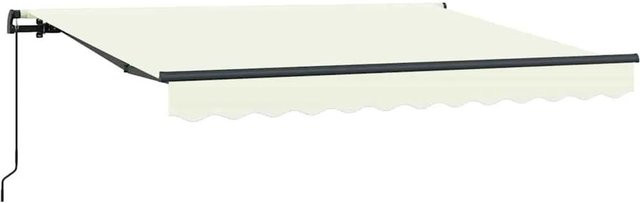 vidaXL Einziehbare Markise in Creme mit Aluminiumgestell und Wandhalterung, B: 300 cm, T: 200 cm - Bild 1