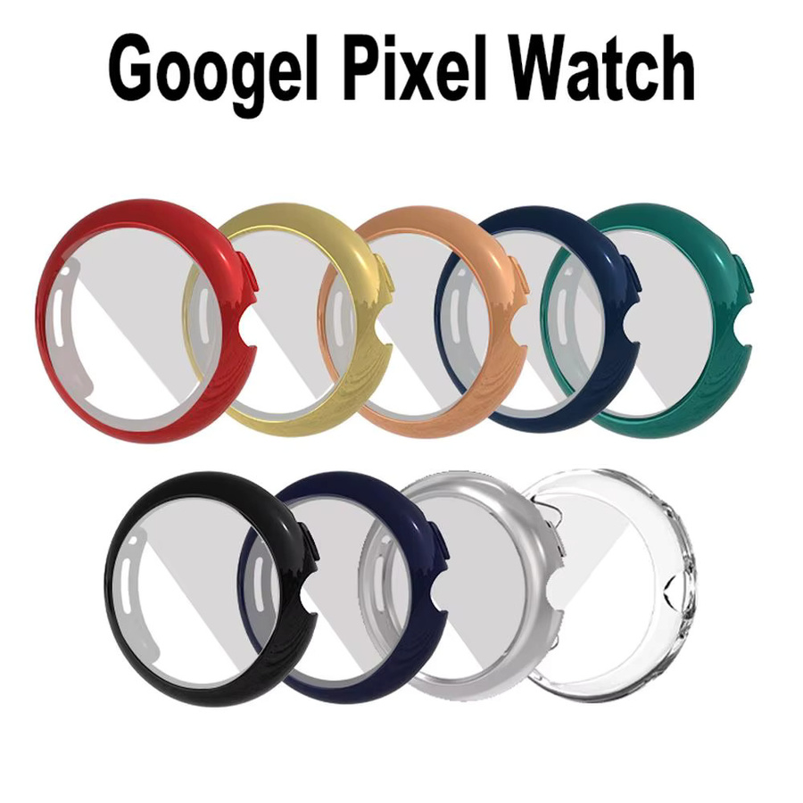 LCAPLE Hülle für Google Pixel Watch 2, Displayschutzfolie, Schwarz, Unisex - Bild 4