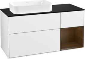 V&B Waschtischunterschrank Finion in Weiß glänzend lackiert, Breite: 120 cm, Tiefe: 50,1 cm, Höhe: 50,1 cm - Bild 1
