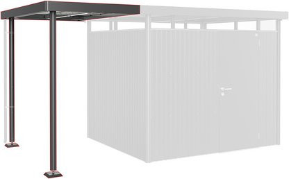 Biohort Seitendach HighLine für Gerätehaus, Grau, B/T: 150 x 222 cm - Bild 2