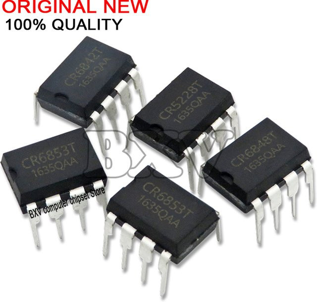 10 Stück CR6842T DIP-8 IC Chipset in Schwarz - Bild 1