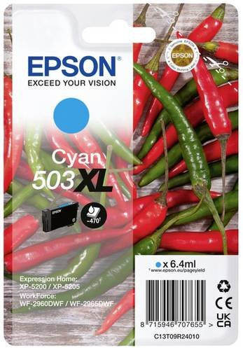 Epson Original Druckerpatrone 503XL Cyan C13T09R24010 für XP520x und WF296x - Bild 1