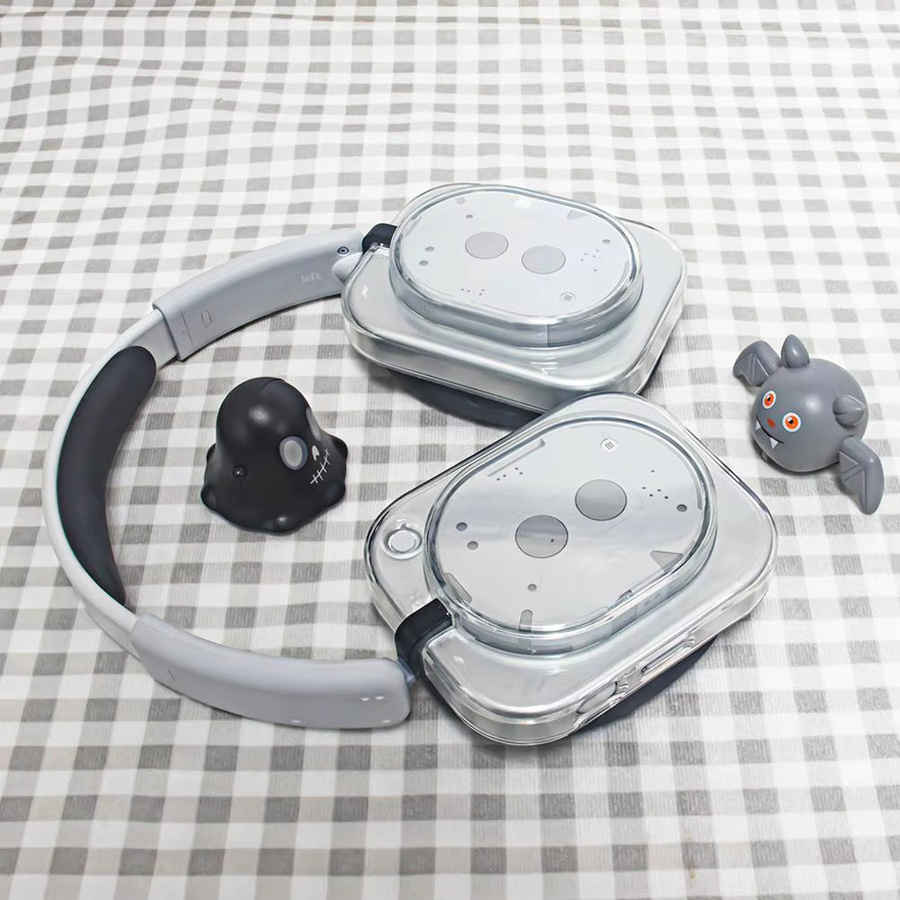 Transparente Schutzhülle für Nothing Headphone (1) aus kratzfestem und stoßfestem TPU in Transparent und Grau - Bild 4
