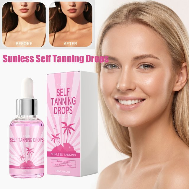Hoygi Selbstbräuner-Tropfen Bräunungsserum für Gesicht und Körper, 30 ml, Unisex - Bild 1