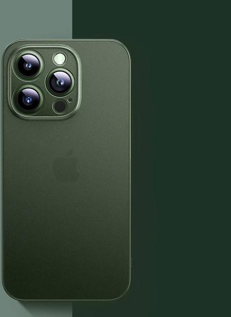 Ultra-dünne Handyhülle YULIN-003 für iPhone 16 15 14 13 12 11 Pro Max Plus Mini, transparente mattierte Hartschale mit Frosted-Effekt - Bild 1