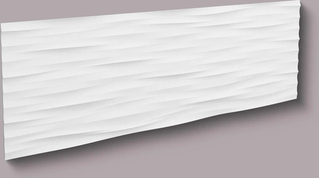 NOEL & MARQUET NMC WAVE ARSTYL 3D Wandpaneel Zierelement in Weiß, B/H/T: 113,5 x 38 x 1,85 cm - Bild 1