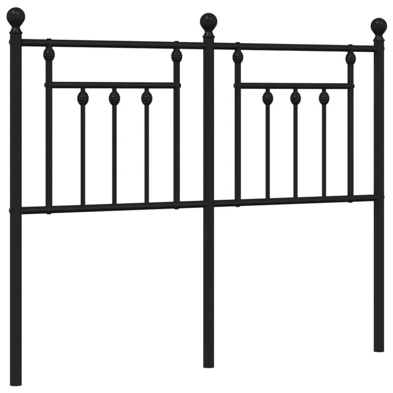 Vidaxl Metall-Kopfteil in Schwarz im klassischen Design, Breite: 120 cm - Bild 2