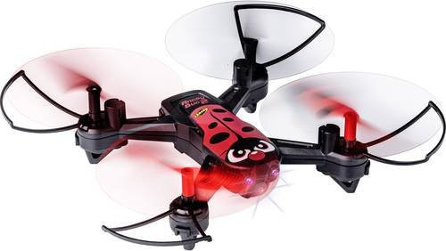 Carson Modellsport X4 Quadcopter Angry Bug 2.0 RtF Einsteiger Drohne in Rot mit Marienkäfer-Design - Bild 1