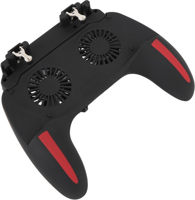 KONNWEI Handy-Spielecontroller mit Dual-Lüftern und L1/R1 Triggern für Smartphones von 4,7 bis 6 Zoll, Schwarz - Bild 1