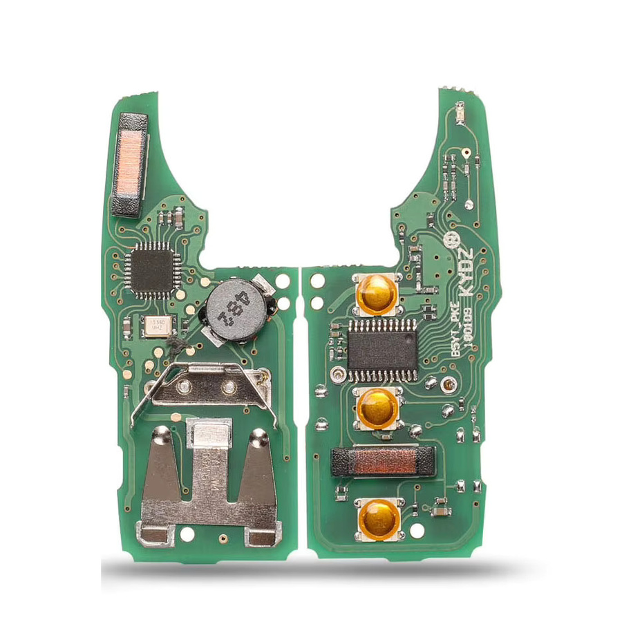 Jingyuqin Fernbedienung 434 MHz mit ID48 Chip für VW Volkswagen Golf Passat Tiguan Polo Jetta Beetle in Schwarz - Bild 4