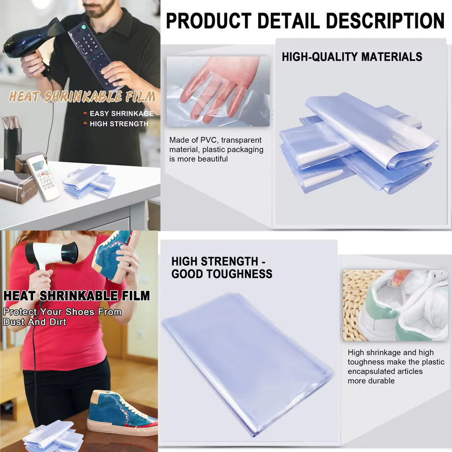 49 Stück transparente wärmeschrumpfende PVC-Folienbeutel zum Schutz von Schuhen und Büchern - Bild 3